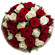 букет из красных и белых роз. Кыргызстан