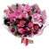 букет из роз и тюльпанов с лилией. Кыргызстан
