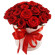 красные розы в шляпной коробке. Кыргызстан