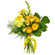Желтый букет из роз и хризантем. Кыргызстан